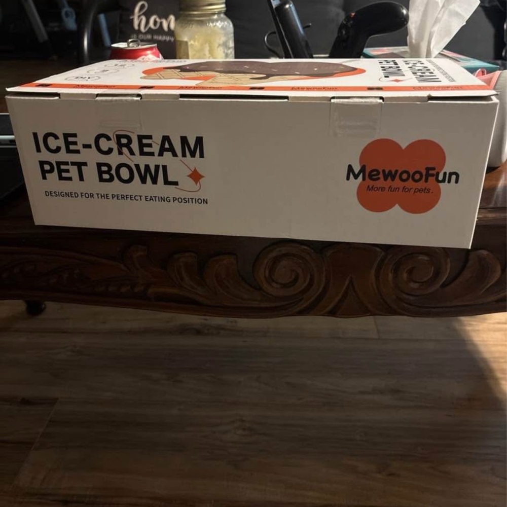 Source Unknown Ice-Cream Pet Bowl - Brown and Cream - Picture 2 of 2